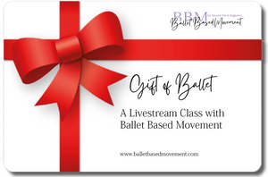 Livestream Ballet Class Gift Voucher